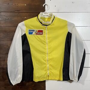 Vintage 70s Renault Racing Windbreaker Jacket Men's Size Large Lightweight